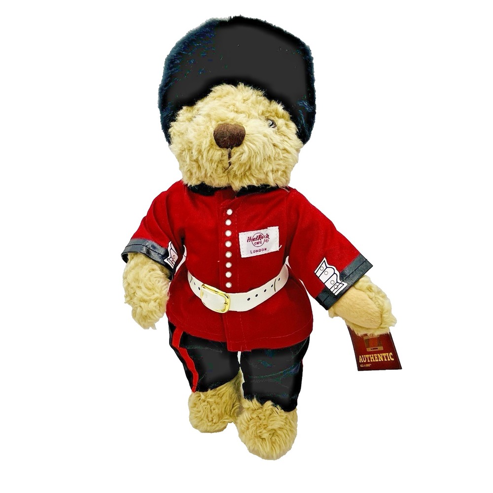 Hard Rock Cafe London Herrington Teddy Bear Plush Royal Guardsman HRC 10"